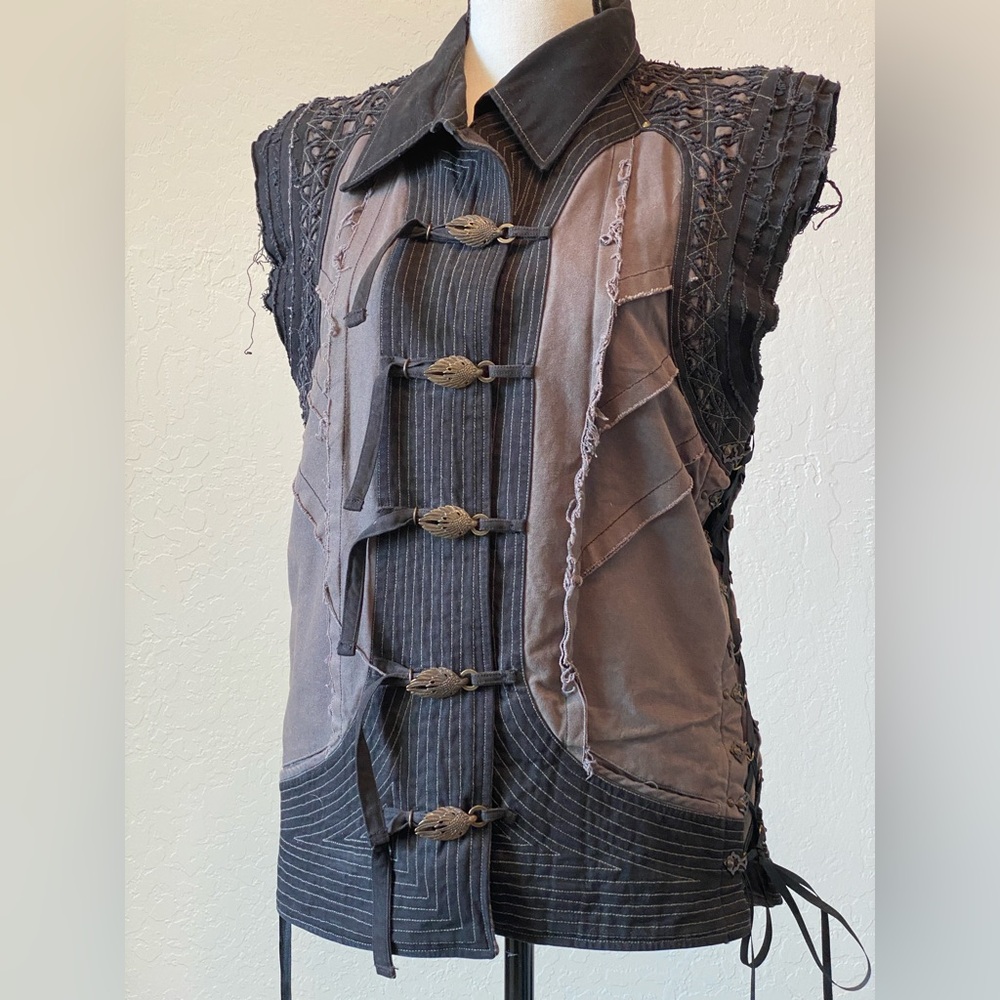 Phoenix Rising Artists unisex vest / festival Burning Man style - Picture 4 of 13